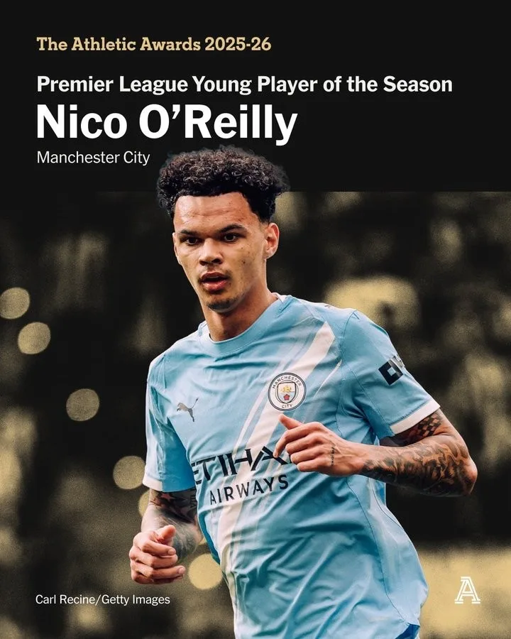 Nấm hủy diệt! O'Reilly được TA chọn là cầu thủ trẻ xuất sắc nhất Premier League, anh đã chơi các trận 53 trong mùa giải này và trở thành chủ lực.