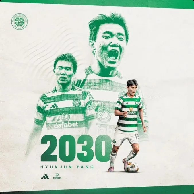Chính thức: Celtic Club thông báo gia hạn hợp đồng với cầu thủ chạy cánh Hàn Quốc Yang Hyun-jun đến 2030