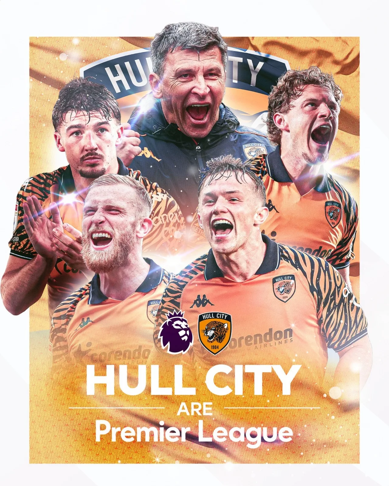 Đã lâu không gặp ở Tiger City! Hull City trở lại Premier League sau 9 năm, và lần thứ 6 đánh bại giải vô địch Anh 2 vòng đấu liên tiếp!