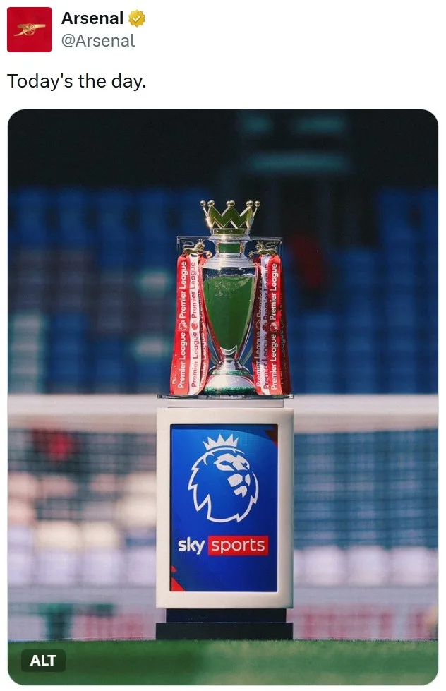 Sau bao năm chờ đợi 22, Arsenal chính thức lộ cúp vô địch Premier League: hôm nay chính là ngày đó!