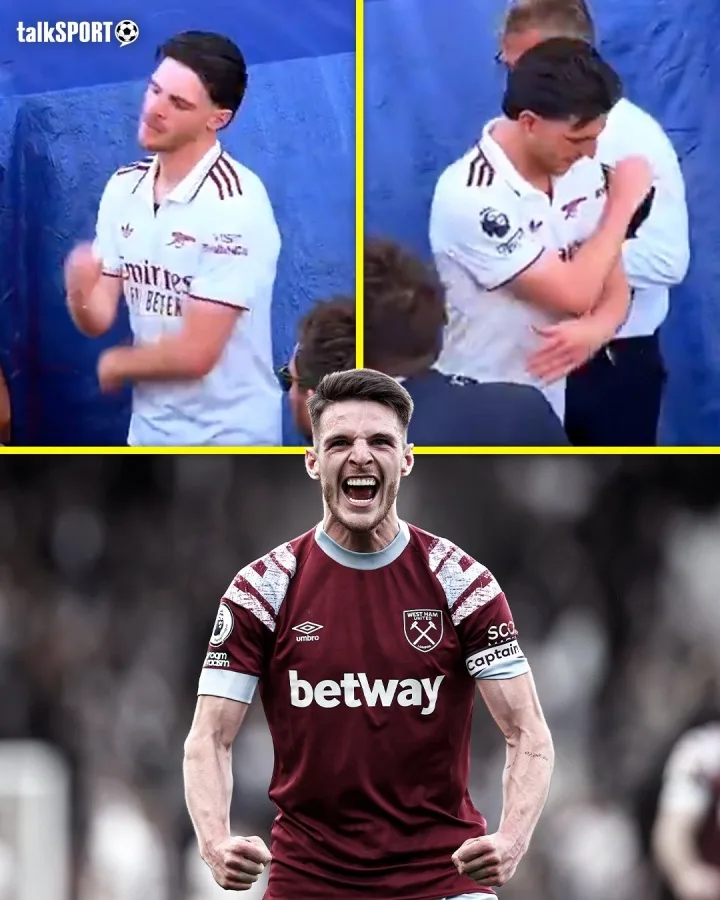 Tình yêu và công lý! Sau khi Rice biết CLB cũ West Ham xuống hạng, ông đã xua tay và lắc đầu.