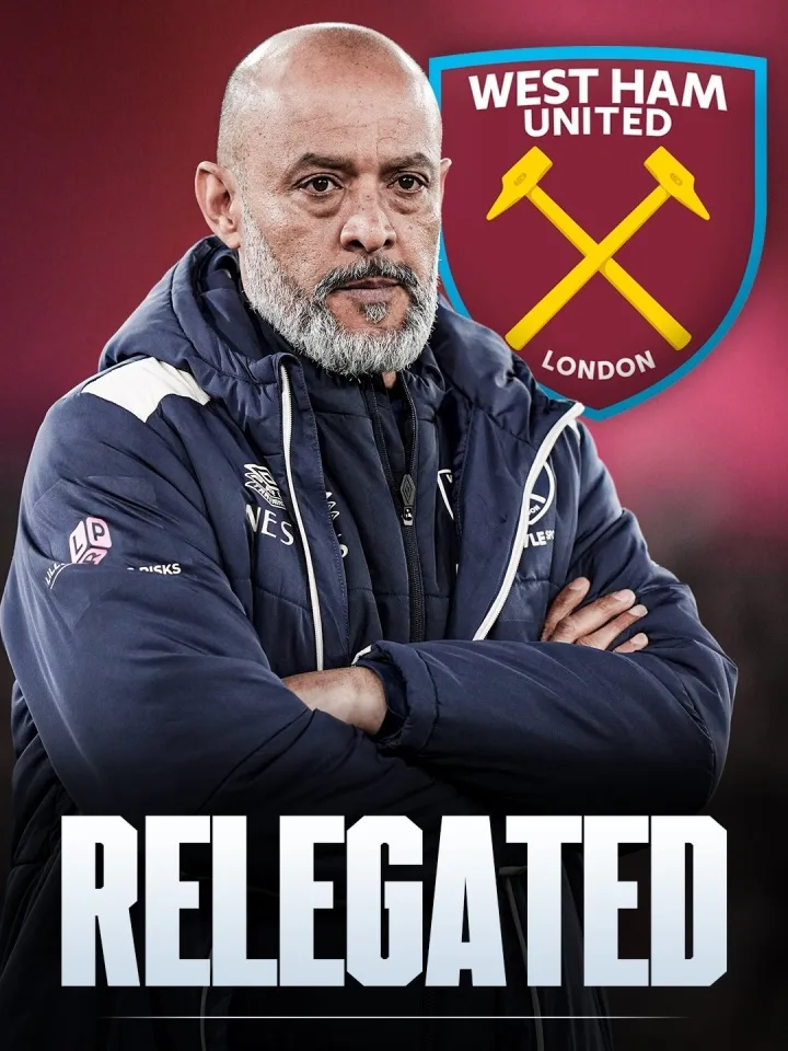 Lên xuống hạng Ngoại hạng Anh: West Ham United xuống hạng cùng Wolves và Burnley, Coventry và Hull City thăng hạng