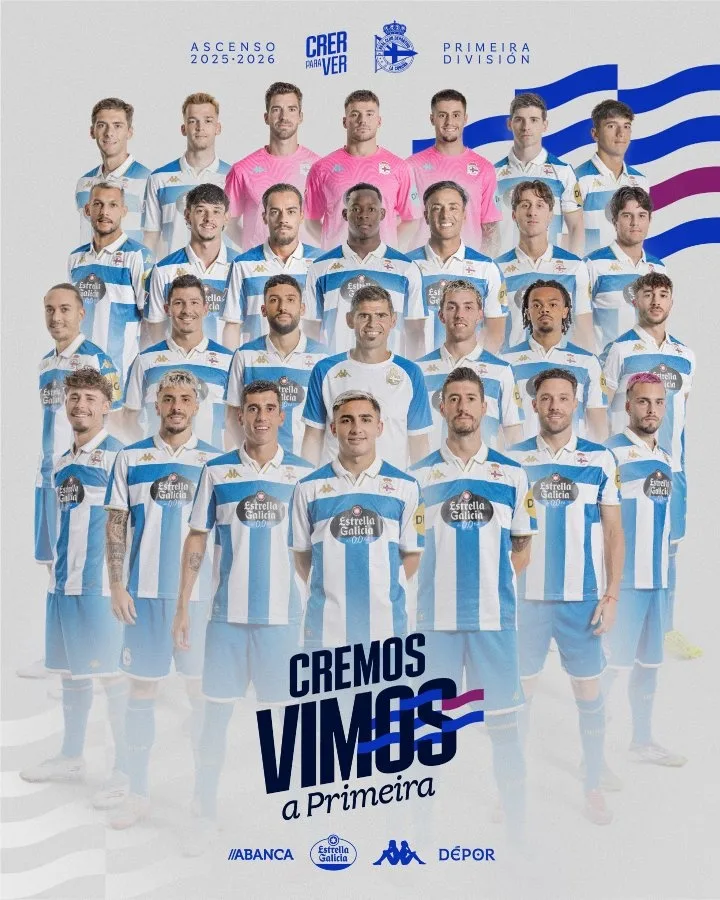 Deportivo giành được vị trí thăng hạng trước một vòng đấu và trở lại La Liga sau 8 nhiều năm.