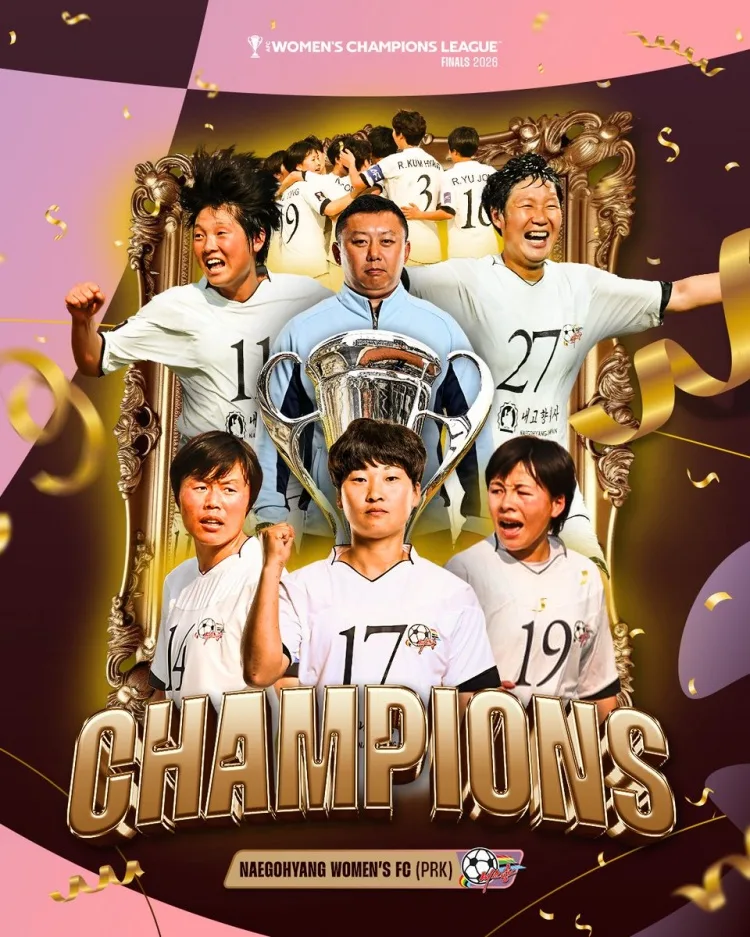 Đội tuyển Triều Tiên vô địch giải bóng đá nữ AFC Champions League đầu tiên! 