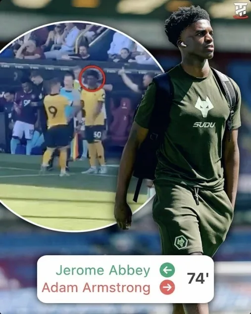Làm nên lịch sử, Jerome Abbey 16 tuổi trở thành cầu thủ trẻ nhất ra sân ở Premier League cho Wolves