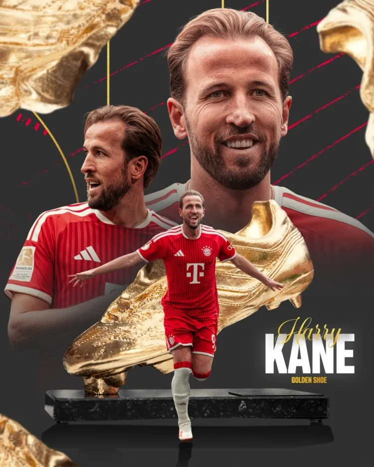 Đăng bài chính thức của Bayern Munich: Chúc mừng Harry Kane đoạt Chiếc giày vàng châu Âu 2026