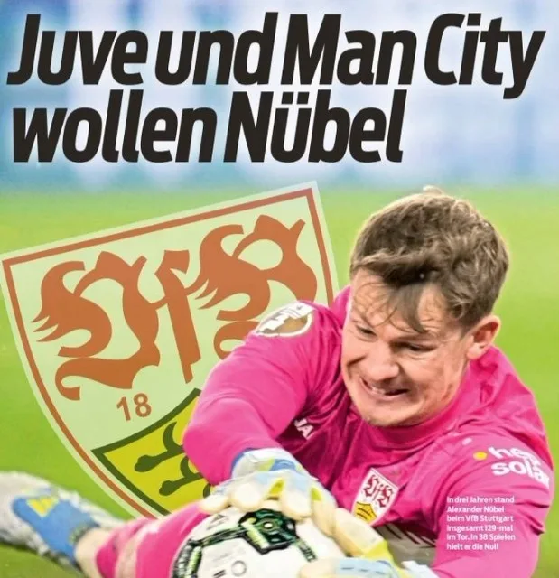 Sơ đồ cơ thể: Juventus và Man City liên hệ với thủ môn Nubel của 29, Bayern đòi từ 1000 triệu đến 1500 triệu