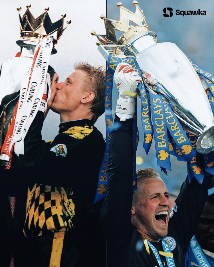 Cha nào, con nấy! Schmeichel và con trai đều giành chức vô địch Premier League đầu tiên ở tuổi 29 và tuyên bố giải nghệ ở tuổi 39