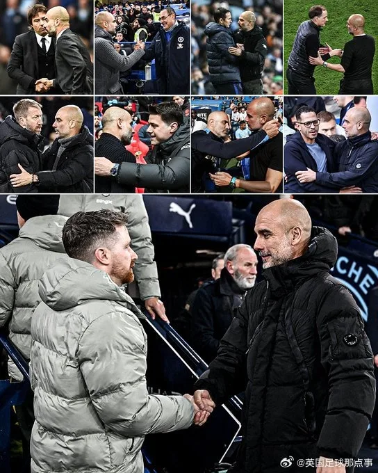 Guardiola đã bắt tay với 9 các huấn luyện viên khác nhau của Chelsea kể từ khi ông phụ trách Man City vào năm 2016