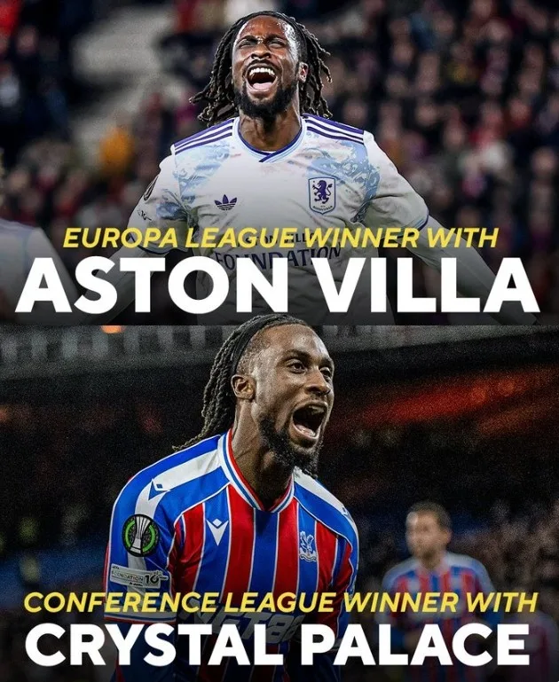Nhân đôi cúp châu Âu trong một mùa giải! Geisan được Villa cho Crystal Palace mượn ở kỳ chuyển nhượng mùa đông và vô địch Europa League + UEFA Europa League