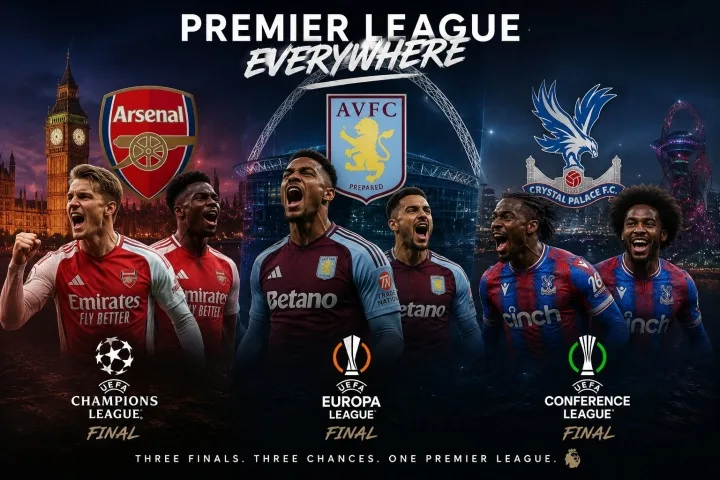 Kẻ bắn súng đang theo dõi bạn! Crystal Palace vô địch UEFA Champions League, Ngoại hạng Anh vô địch cúp C1, chỉ Pháo thủ vô địch Champions League