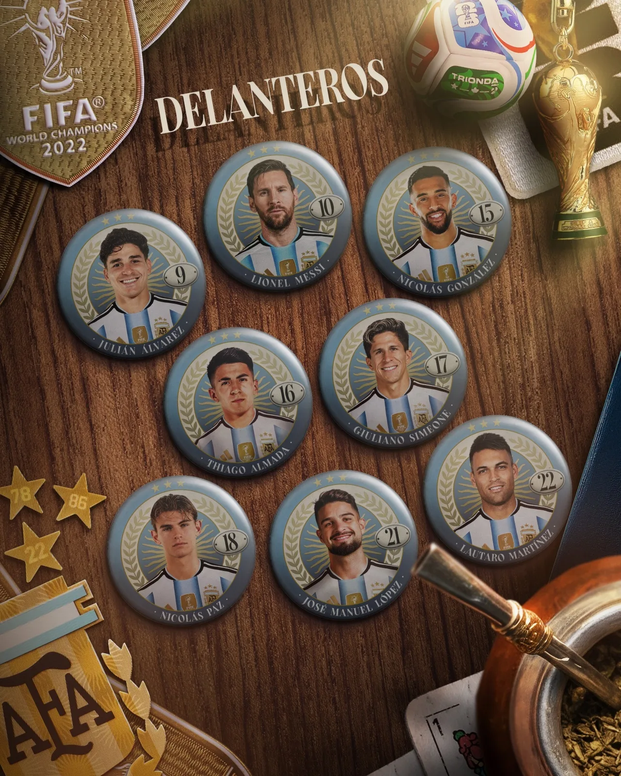 Vua của Argentina! Messi khoác áo số 10 ở World Cup lần thứ 5, vượt qua Maradona!