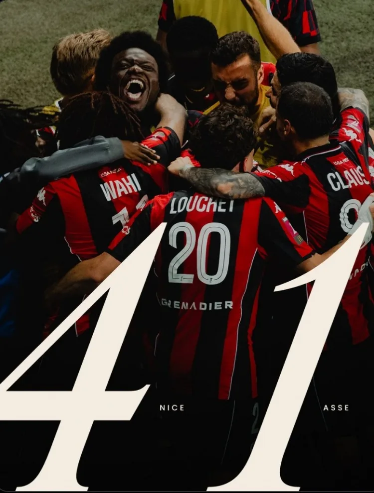Nice đã đánh bại Saint-Etienne trong trận play-off để tránh xuống hạng và thi đấu ở Ligue 4-1 trong ZXFACT1QXZ các mùa giải liên tiếp. (4) (1) (25)