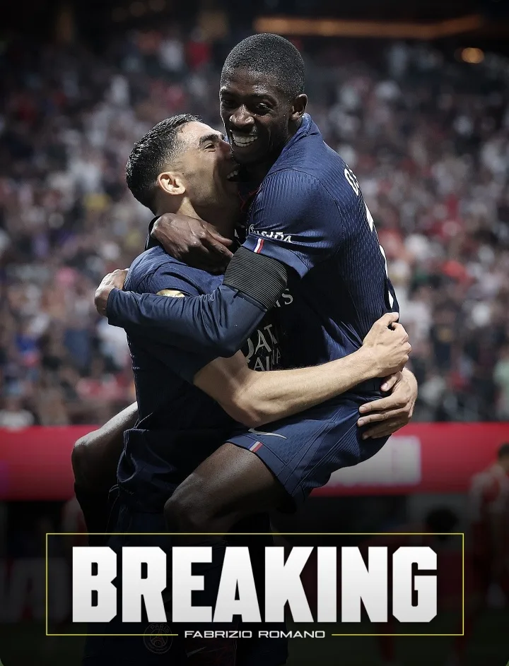 Tin vui cho Paris! Romano: Dembele và Achraf đã vượt qua bài kiểm tra thể lực và có thể ra sân ngay tối nay