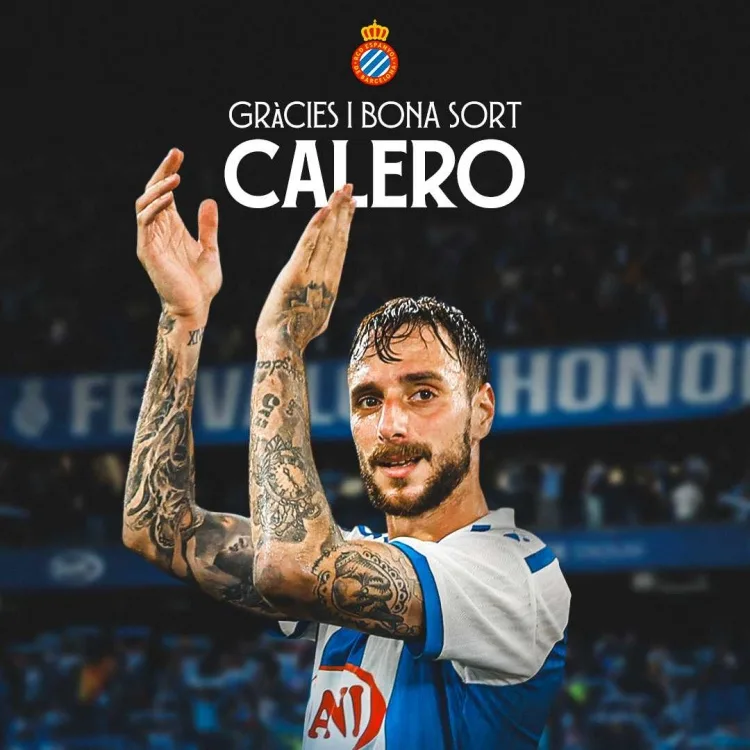 Quan chức Espanyol: Hậu vệ Calero rời đội, kết thúc sự nghiệp thi đấu một năm 7