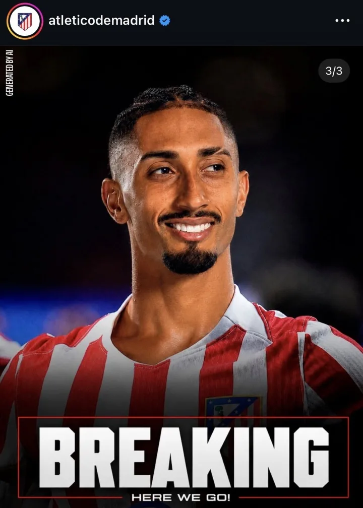 Atletico Madrid chính thức đăng tải hình ảnh HWG của Lafite: 1 được cho mượn một mùa giải! Đừng tin những gì bạn thấy, đặc biệt là Barcelona