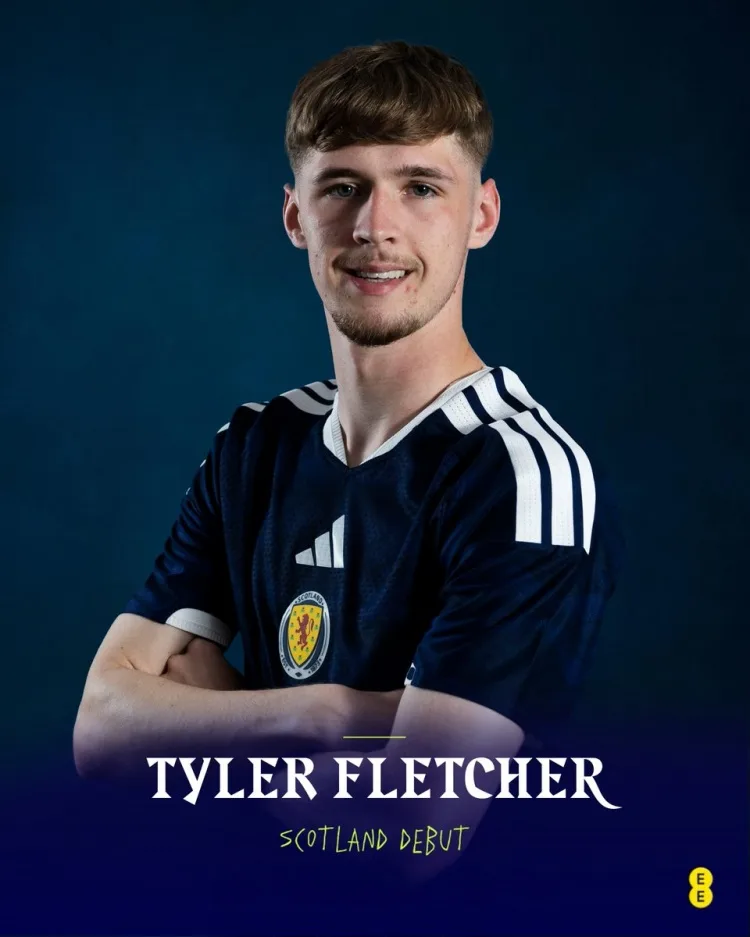 Con trai 19 tuổi 19 của Fletcher, Taylor Fletcher đã có trận ra mắt Scotland trong một trận giao hữu