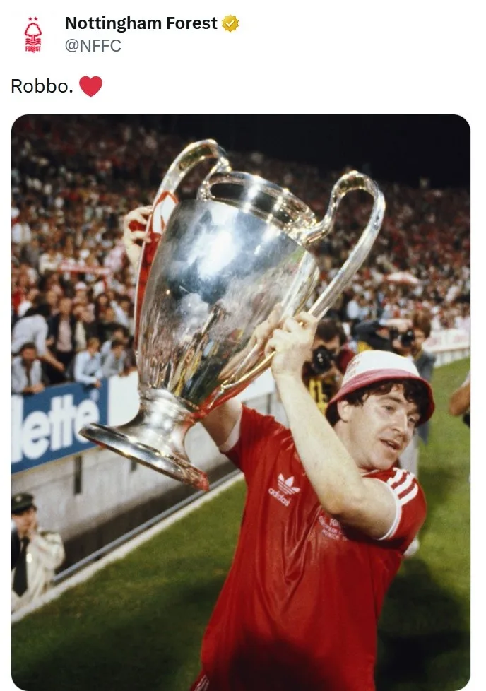 Mối hận thù gì? Nottingham Forest đăng ngay hình ảnh cầu thủ nổi tiếng của mình vô địch Champions League sau trận đấu