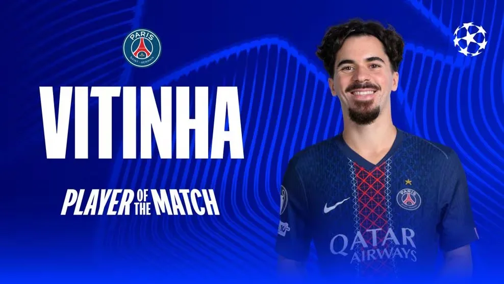 Vua bóng! Chính thức: Vitinha được bầu là cầu thủ hay nhất trận chung kết Champions League giúp Paris bảo vệ chức vô địch Champions League