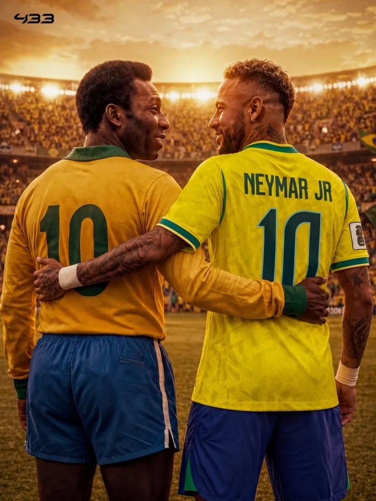 Người đầu tiên sau Pele! Neymar mặc áo số 10 của Brazil lần thứ tư tại World Cup
