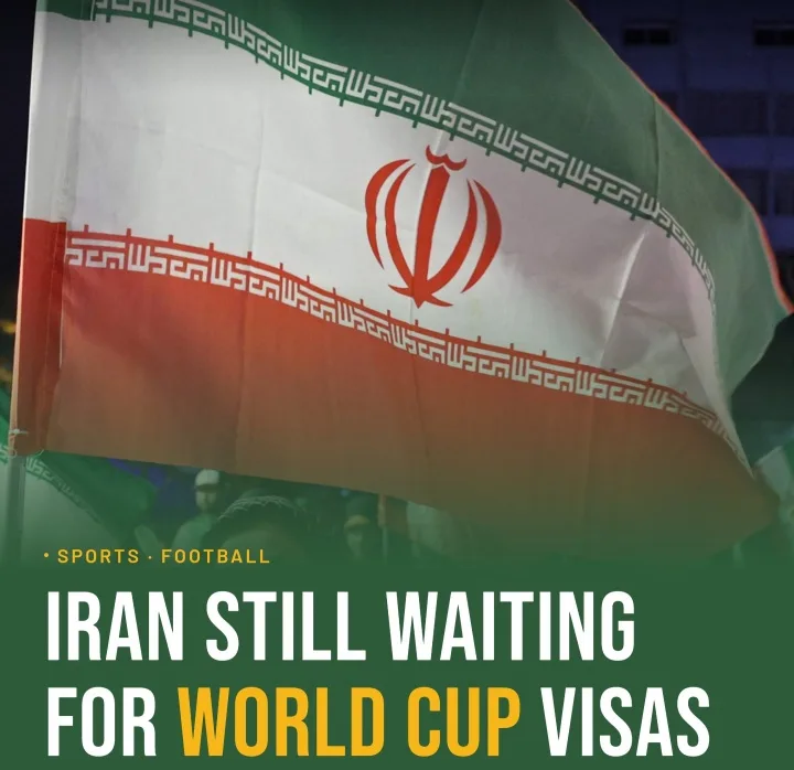 Chỉ còn vài tuần nữa 2 là đến World Cup! Liên đoàn bóng đá Iran cho biết vẫn đang chờ cấp thị thực vào Mỹ và Mexico và chưa quyết định hành trình