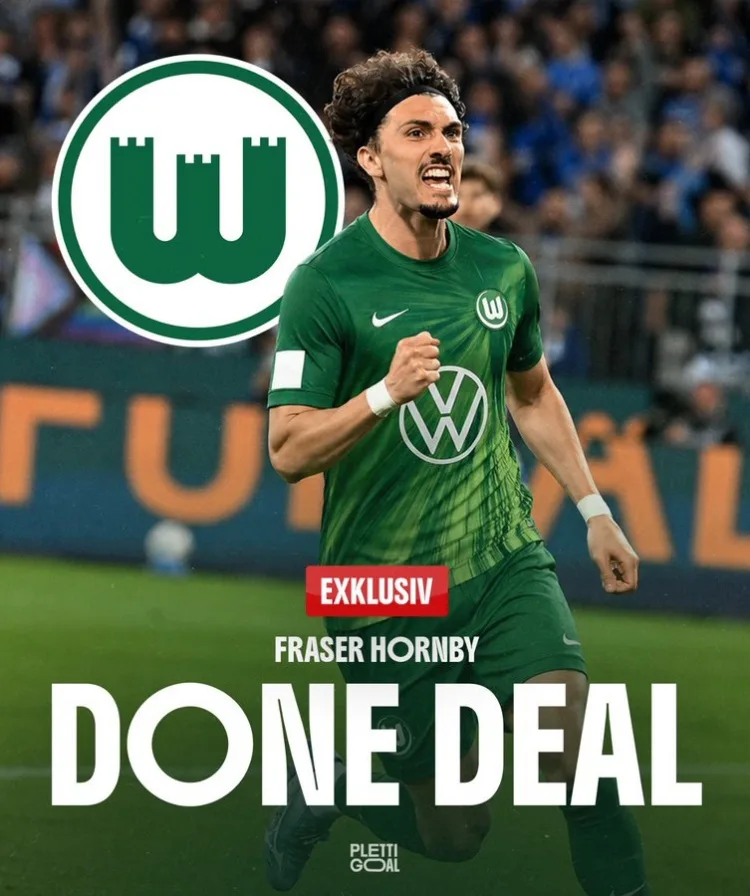 PV: Hornby đã đạt được thỏa thuận gia nhập Wolfsburg và hợp đồng sẽ được ký đến 2030