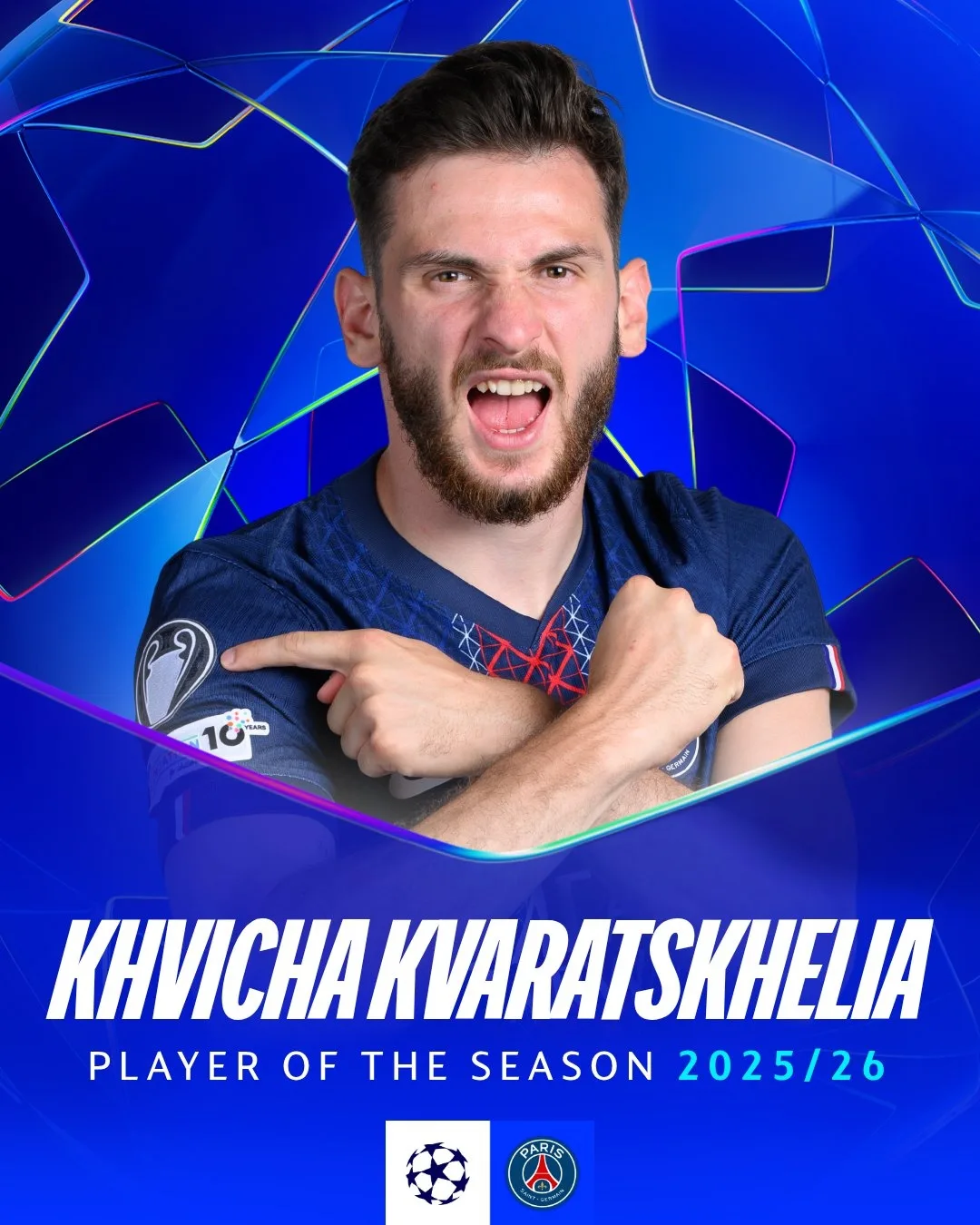 Rất xứng đáng! K77 ghi bàn, kiến tạo hay tạo điểm ở mọi trận đấu từ top 16 Champions League đến chung kết