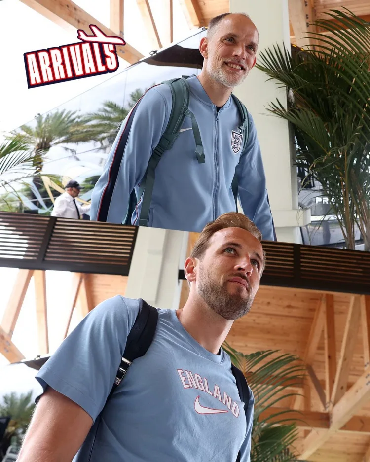 Tam Sư đã vào vị trí! Đội tuyển quốc gia Anh đăng ảnh chính thức của Tuchel và Kane đến trại huấn luyện
