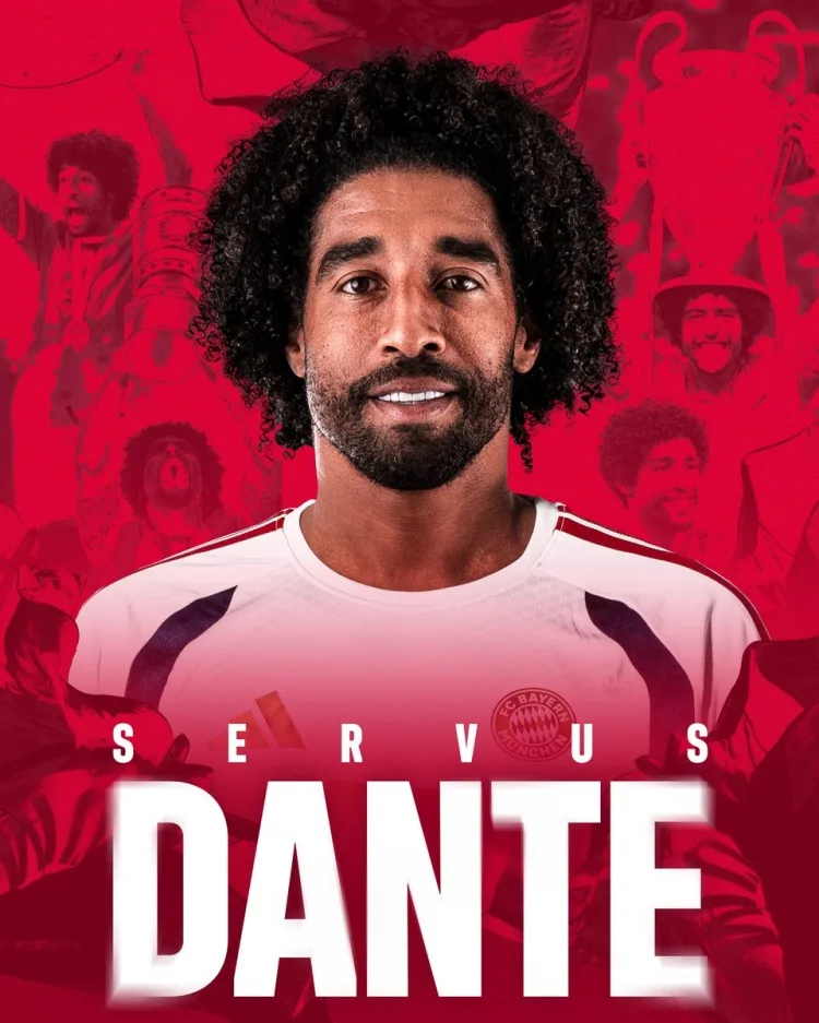 Chính thức: Trung vệ Dante người Brazil, 42, trở lại Bayern làm huấn luyện viên đội hai