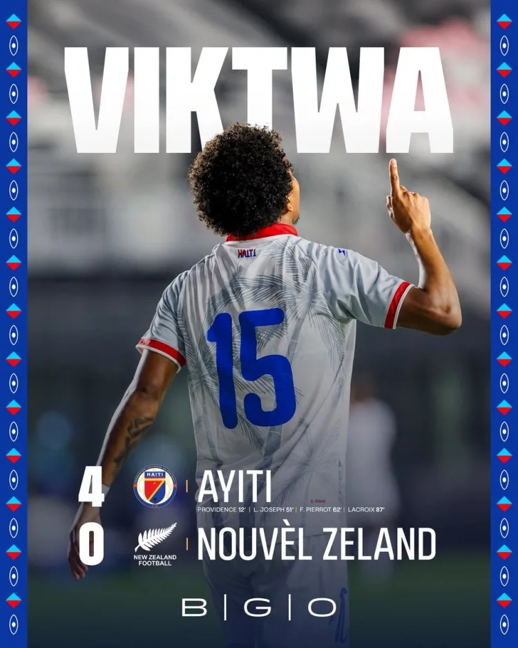 Không tệ! 4-0 đã đánh bại New Zealand trong trận giao hữu ở Haiti và nằm cùng bảng với Brazil và Maroc tại World Cup