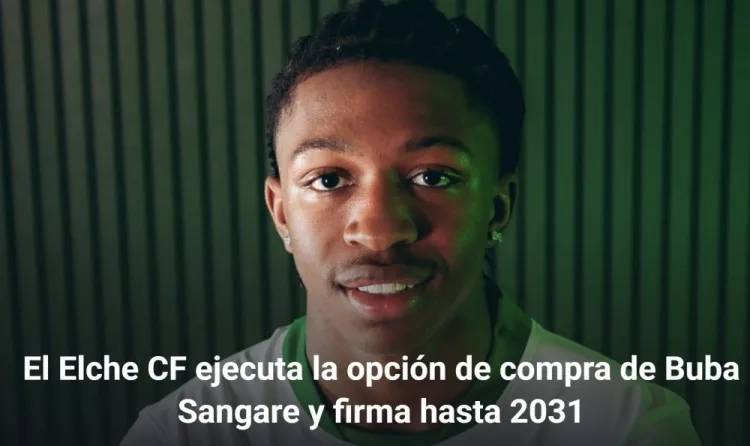 Chính thức: Elche mua hậu vệ Sangare của Roma cho mượn 18 và ký hợp đồng cho đến khi 2031 đủ tuổi