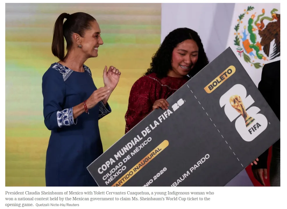TA: Việc tổng thống Mexico vắng mặt trong lễ khai mạc là để bày tỏ tình đoàn kết với những người dân không đủ tiền mua vé.