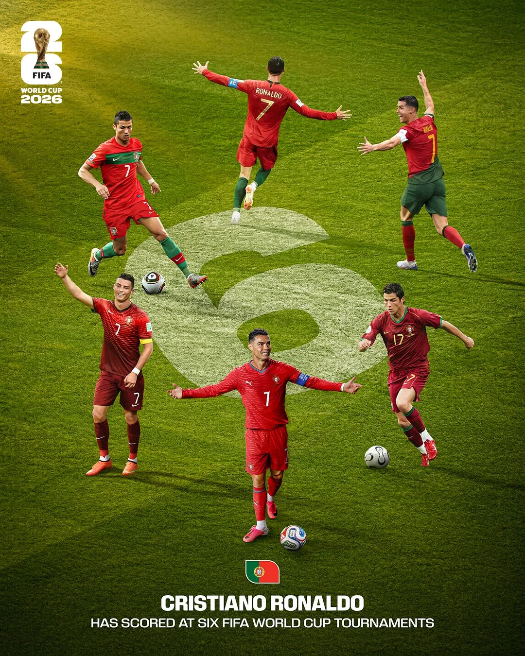Ronaldo lập kỳ tích chưa từng có với bàn thắng ở 6 kỳ World Cup liên tiếp