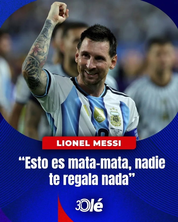 Messi: Cape Verde hòa Tây Ban Nha và Uruguay không phải ngẫu nhiên Không ai sẽ cho bạn bất cứ điều gì trong vòng đấu loại trực tiếp.