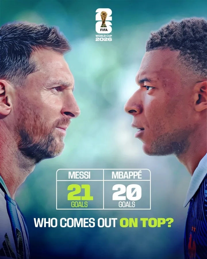 Đối thủ mạnh nhất! Các bàn thắng 5 của Messi trong mọi lĩnh vực đã thiết lập một đỉnh cao cá nhân mới trong một nhiệm kỳ và các bàn thắng 8 của Mbappé trong mọi lĩnh vực đã gắn kết tốt nhất sự nghiệp của anh ấy. (6) (8)