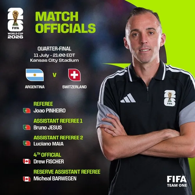 CĐV Argentina phản ứng khi FIFA phân công tổ trọng tài Bồ Đào Nha bắt trận gặp Thụy Sĩ