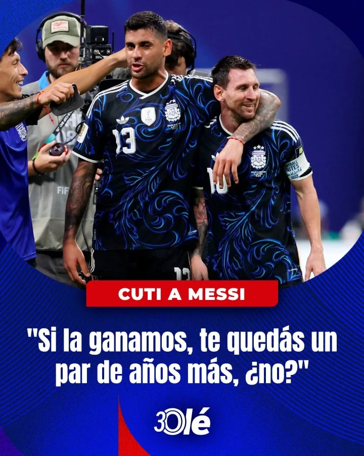 Romero trìu mến giục Messi ở lại: Nếu chúng ta thắng chung kết, anh có thể ở lại thêm vài năm nữa không?