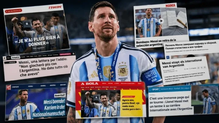 Truyền thông thế giới đồng loạt đưa tin khi Messi chia tay tuyển Argentina
