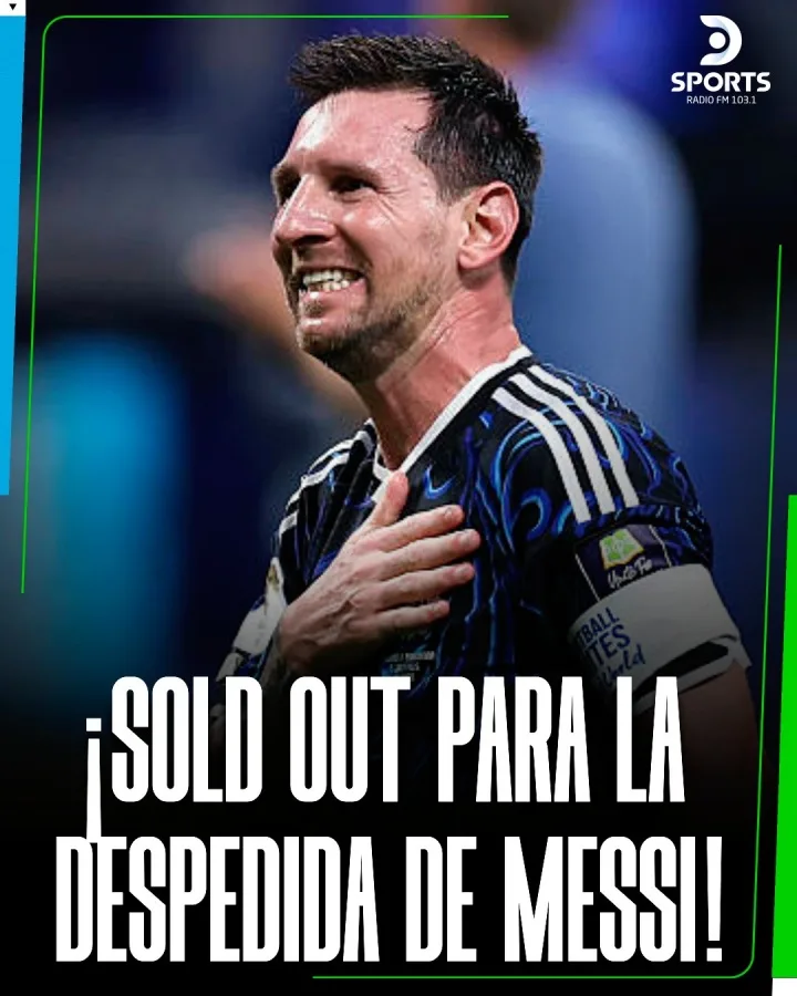 Vé trận chia tay tuyển Argentina của Messi tại Monumental đã bán hết