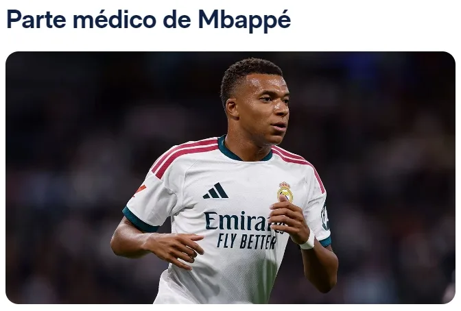 Real Madrid xác nhận Mbappe bị quá duỗi bao khớp gối trái
