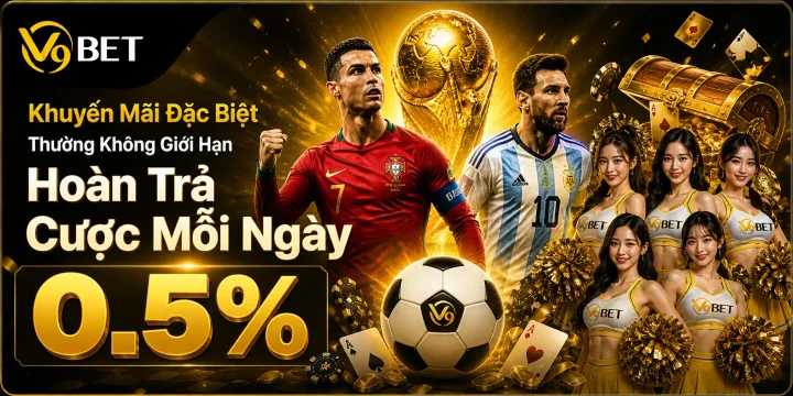 V9Bet khuyến mãi hoàn trả cược mỗi ngày
